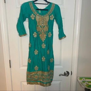 Child’s Handmade Sari Dress (Please see Measurements as there are no‎ tags)